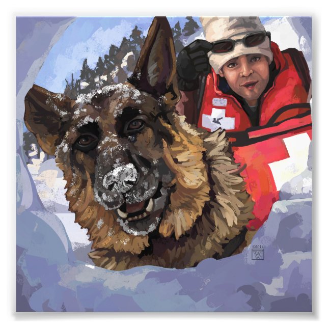 Sök och Rädding Fototryck (Framsidan)