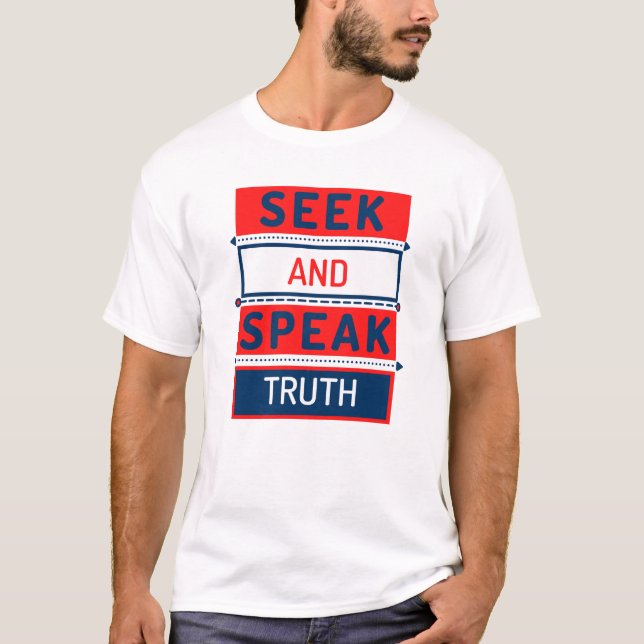 Sök och tala sanning t shirt (Framsida)