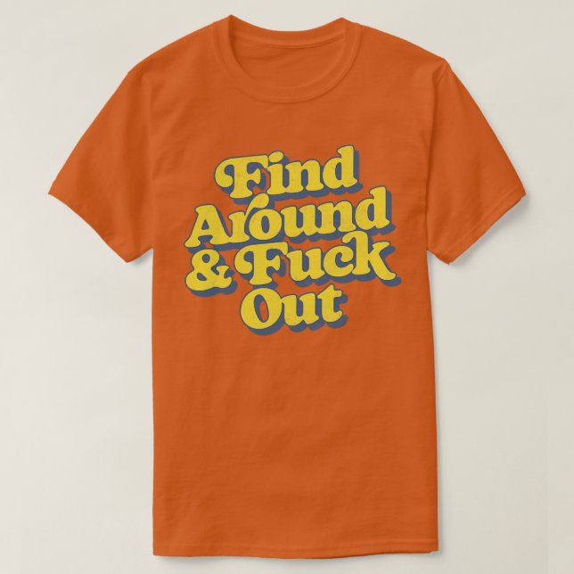 Sök runt och ut t shirt (Design framsida)