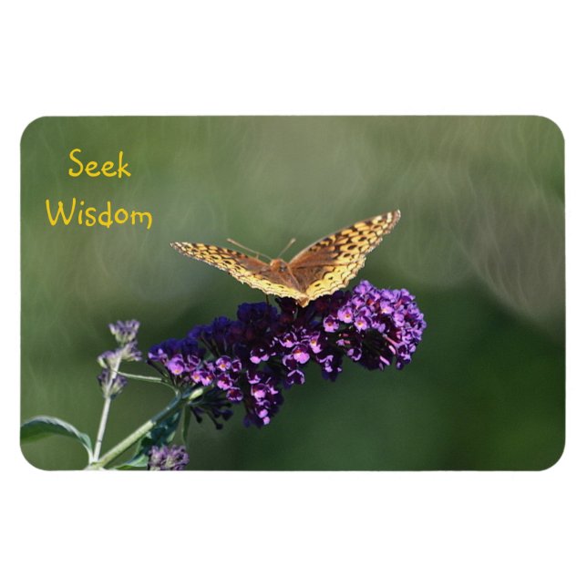 Sök Wisdom Butterfly Magnet (Horisontell)
