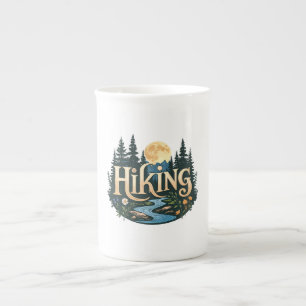 Söka efter Äventyr Vacation Camping Hiking Kärlek  Benporslin Mugg