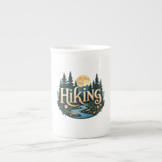 Söka efter Äventyr Vacation Camping Hiking Kärlek Benporslin Mugg
