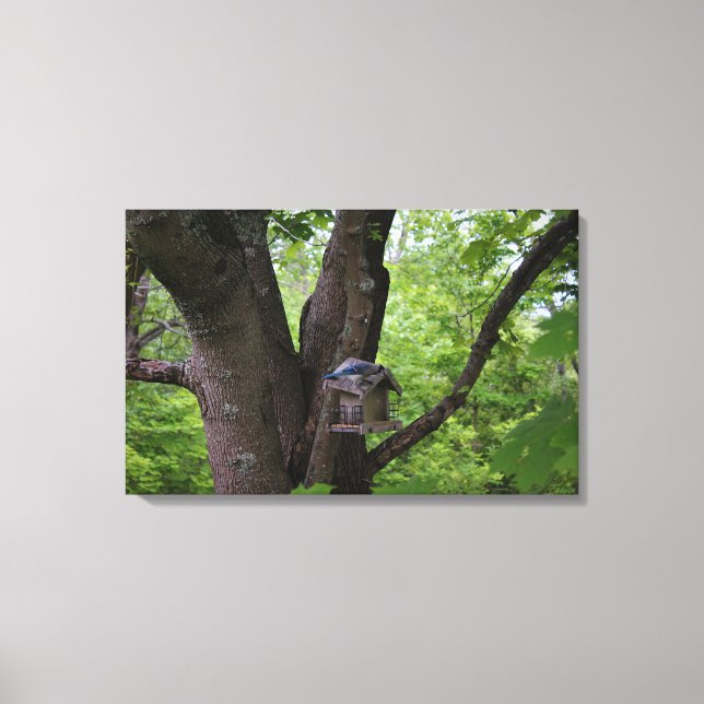 Söka efter en bita för att äta canvastryck (Framsida)