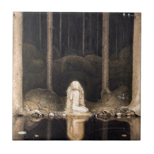 Söka efter henne saga för hjärtavintagefantasi kakelplatta