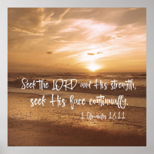 Söka efter Herren och hans styrka, hans Ansikte-sk Poster