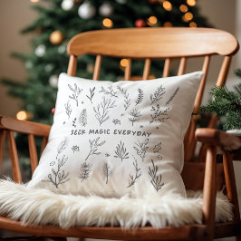 Söka efter magisk daglig julklapp kudde