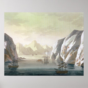 Söka efter Nordpassagen - den brittiska Voyag Poster