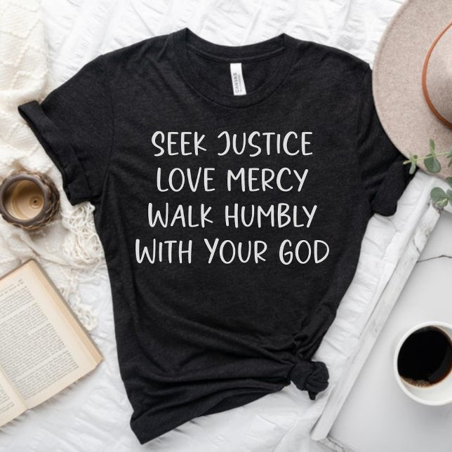 Söka efter rättvisa Kärlek Mercy gå humle med din  T Shirt (Skapare uppladdad)
