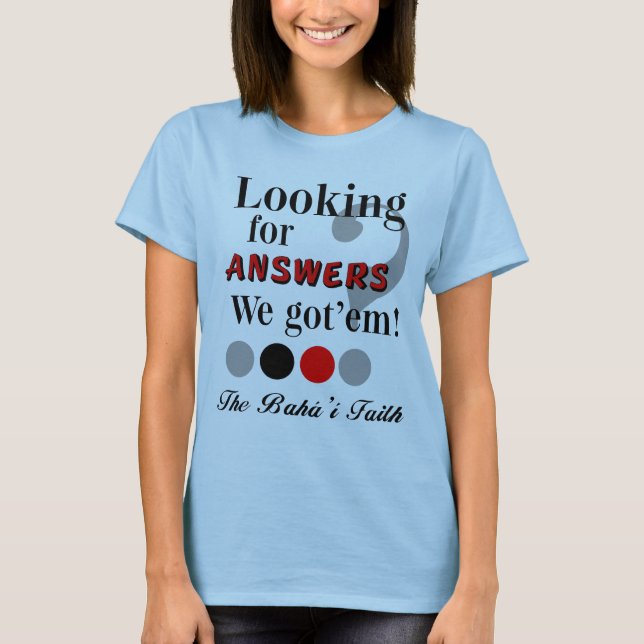 Söka efter svar t-shirt (Framsida)