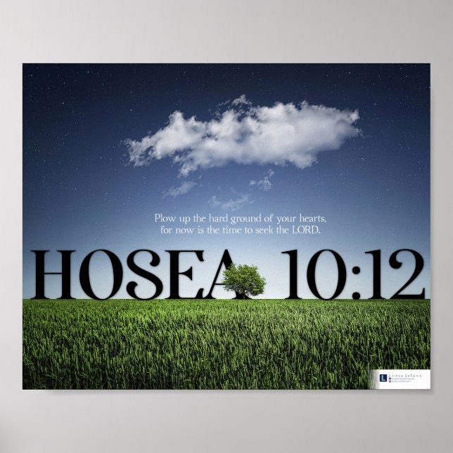 Söka Herren (Hosea 10:12) Poster (Framsidan)