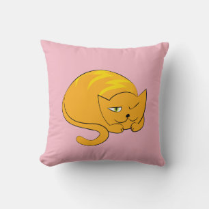 Söka Orange Cat Kudde