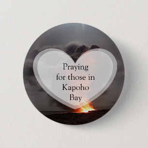 Sökande efter dem i Kapoho Bay Hawaii Button Knapp
