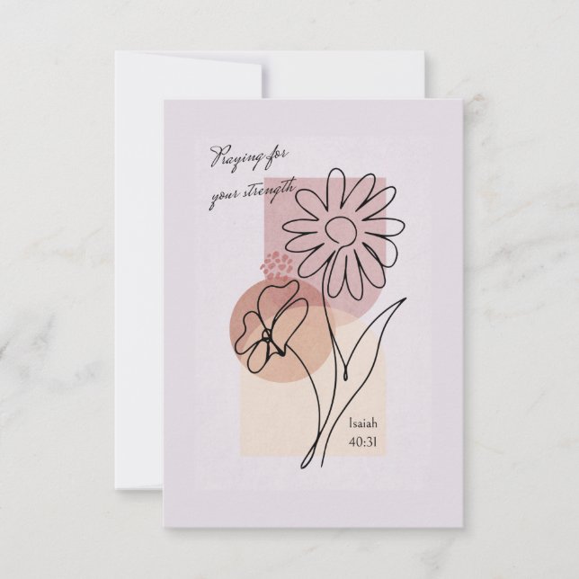 Sökande efter din styrka tack kort (Framsida)