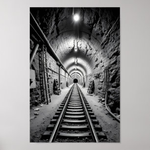 Sökande efter ljus bortom tunneln Affisch