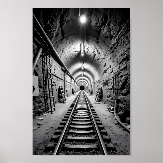 Sökande efter ljus bortom tunneln Affisch (Framsidan)