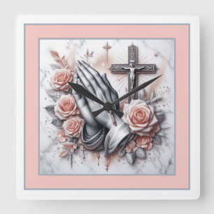 Sökande Händer, Crucifix och Ro Fyrkantig Klocka