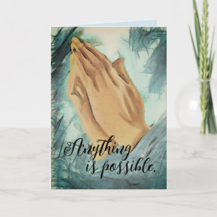 Sökande Händer-mappat gratulationskort Kort