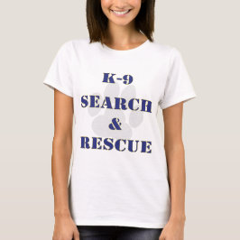 Sökande K9 och rädding v2 T-shirt