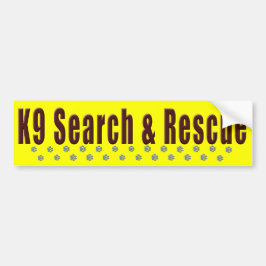 Sökande K9 & rädding Bildekal