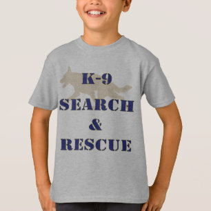 Sökande K-9 och rädding GSD Tee Shirt