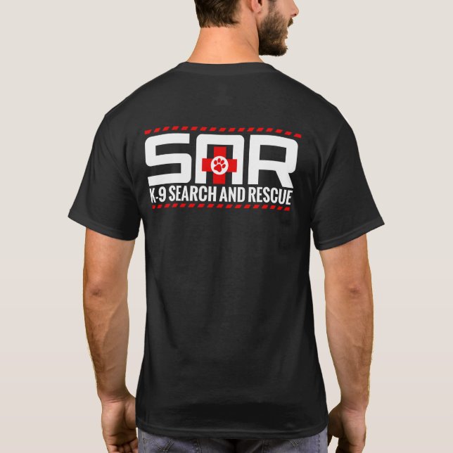 Sökande K-9 och rädding - SAR T Shirt (Baksida)