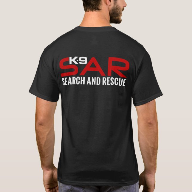Sökande K-9 och rädding - SAR T Shirt (Baksida)