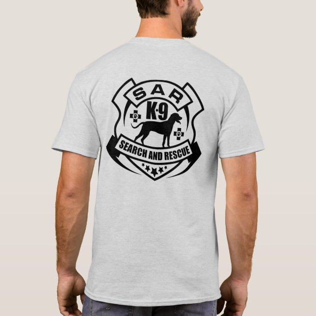 Sökande K-9 och rädding - SAR T Shirt (Baksida)