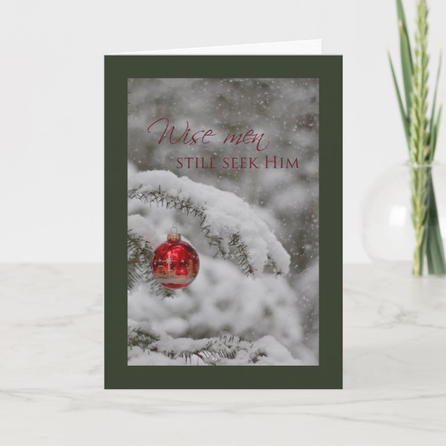 Sökanden för klok manar honom helgkort (Framsida)