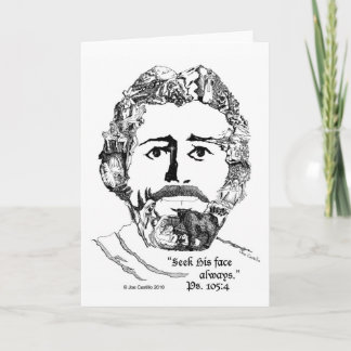 "Sökanden hans ansikte alltid" Ps. 105:4 Kort