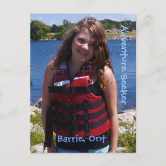 Sökare i äventyr vykort