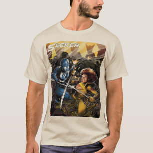 Sökare V1-design, grundläggande t-shirt
