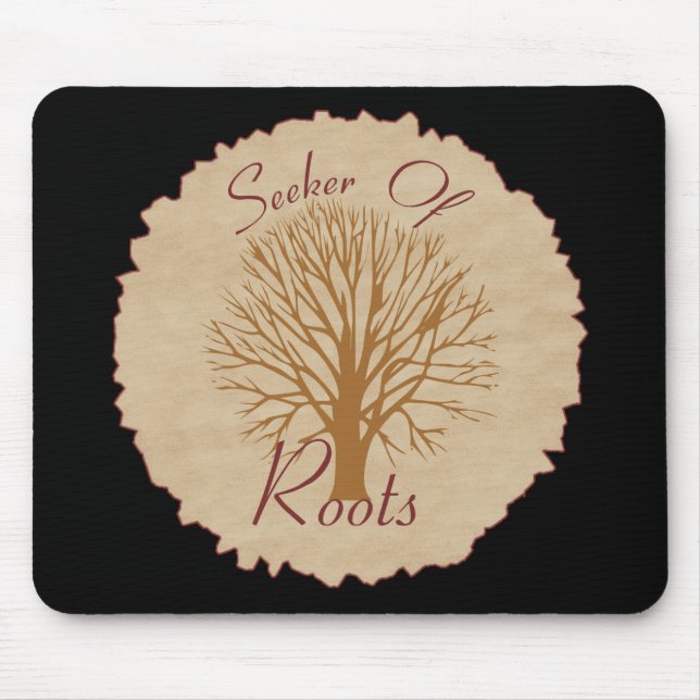 Sökaren av rotar Mousepad Musmatta (Framsidan)