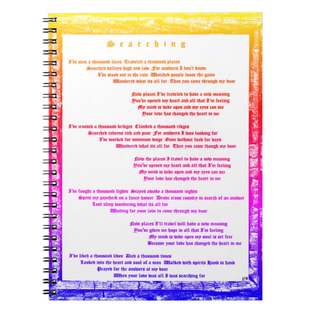 Söker Anteckningsbok Med Spiral (Framsidan)