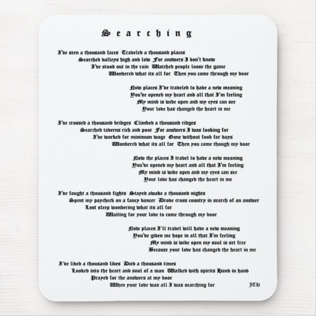 Söker Musmatta (Framsidan)