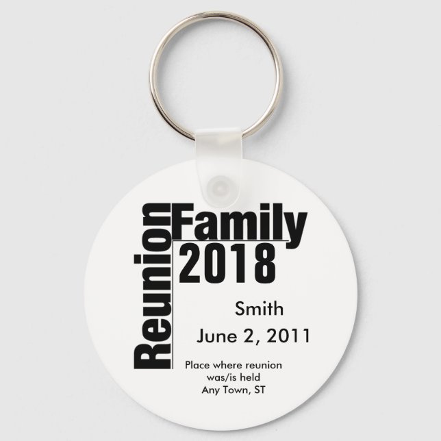 Sökkedja för Family Reunion 2018 Nyckelring (Framsida)
