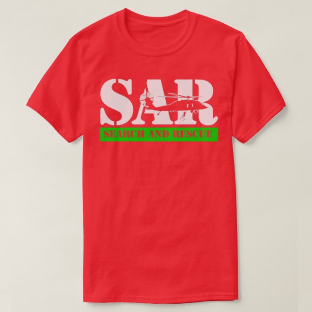 Sökning och rädding för SAR T Shirt (Design framsida)
