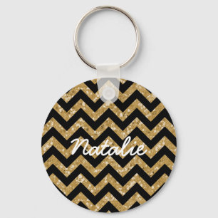 Söknyckelkedjan Chevron Glitter Nyckelring