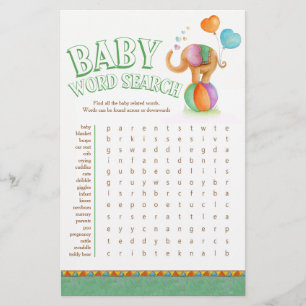 Sökord för baby shower med elefantbaby flygblad