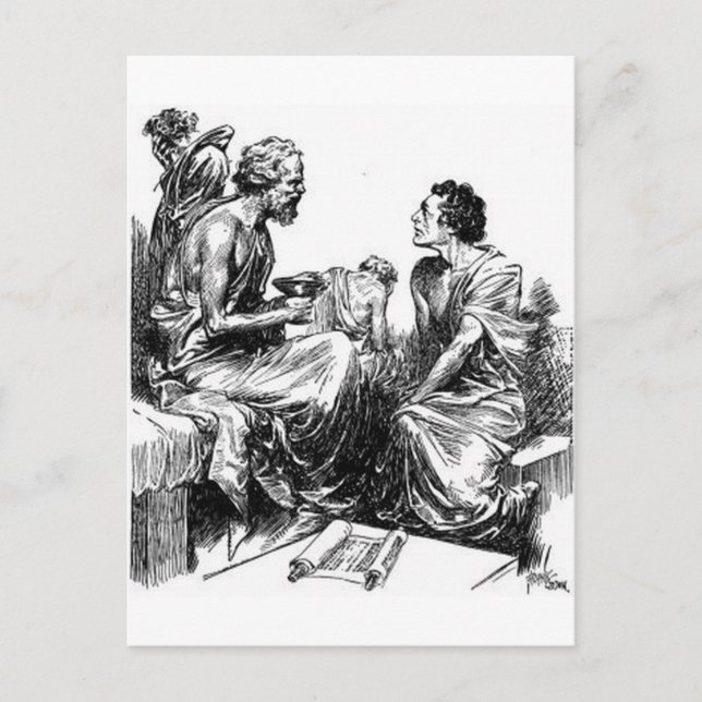 sokrater vykort (Framsida)