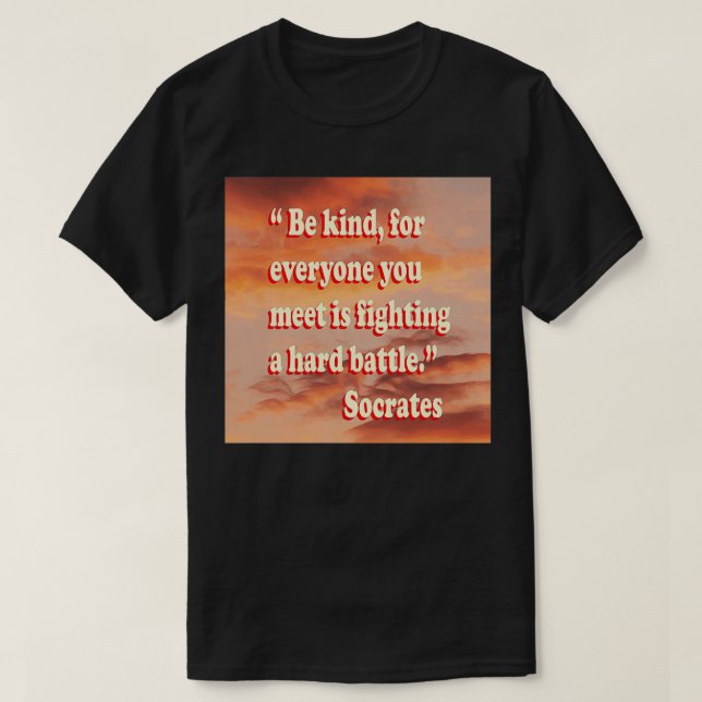 sokrates, citat 16 t shirt (Design framsida)