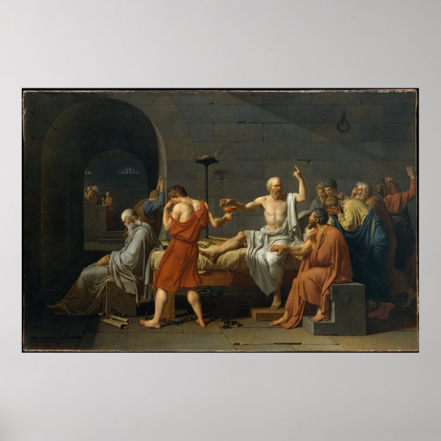 Sokrates död 1787 poster (Framsidan)