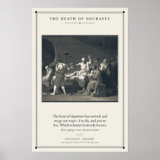 Sokrates död efter Jacques-Louis David Poster
