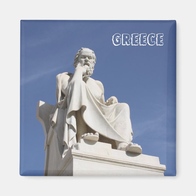 Sokrates Greece Magnet (Framsidan)