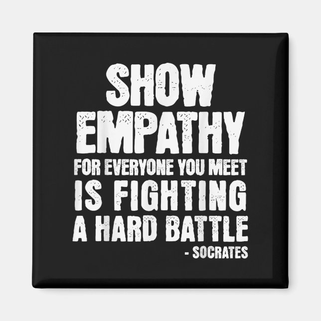 Sokrates Kindness Citote Stoic Philosophy Stoicism Magnet (Framsidan)