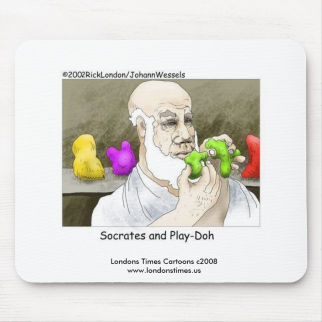Sokrates & Play-Doh Funny Mouse Pad Musmatta (Framsidan)