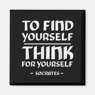Sokrates Self Awareness Stoicism citat grekisk Phi Magnet