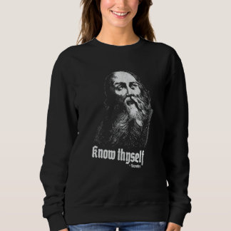 Sokrates Self Knowledge Quote Know Thyself Grekisk T Shirt