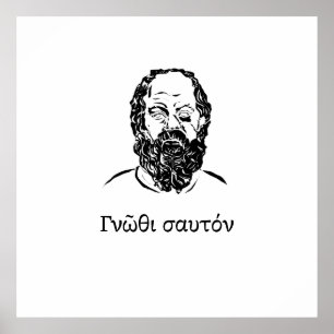Sokrates-visdom Poster