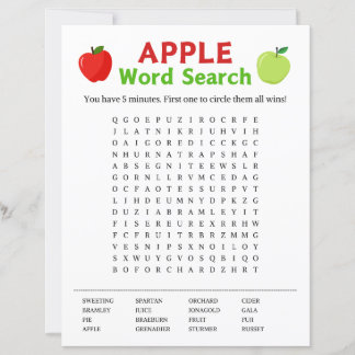 Sökspel för Apple Ord