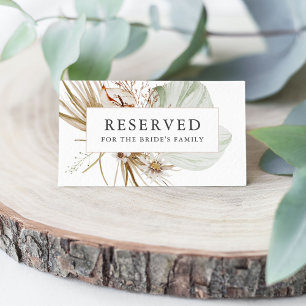 Sökt boho Botanical Bröllop reserverat kort